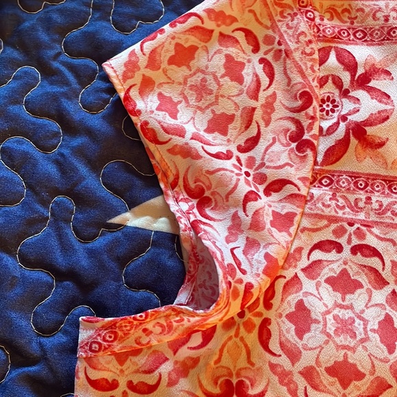 DONATED❌Croft& Barrel, Floral Print Blouse, Sz PXL - Picture 7 of 12